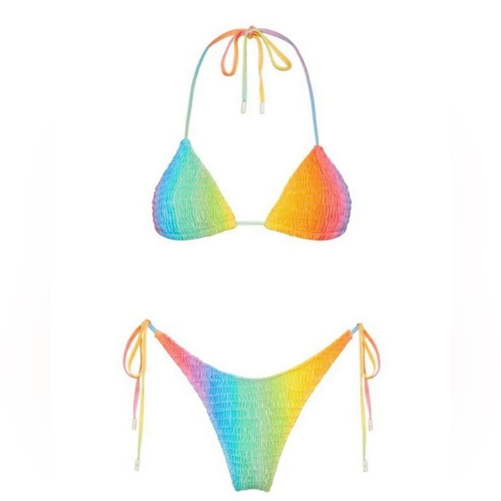 Triangl rainbow bikini size S